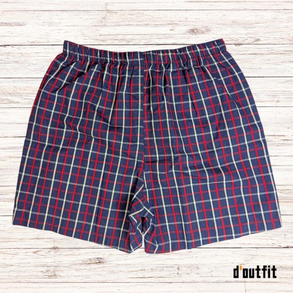 Men's Woven Boxer Shorts - Check Print
